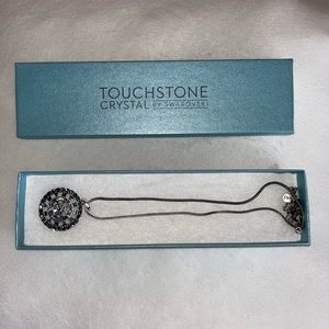 Touchstone Crystal Denim Medallion necklace